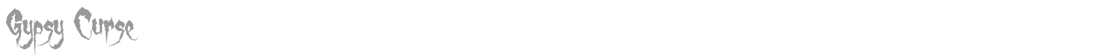 Gypsy Curse font preview